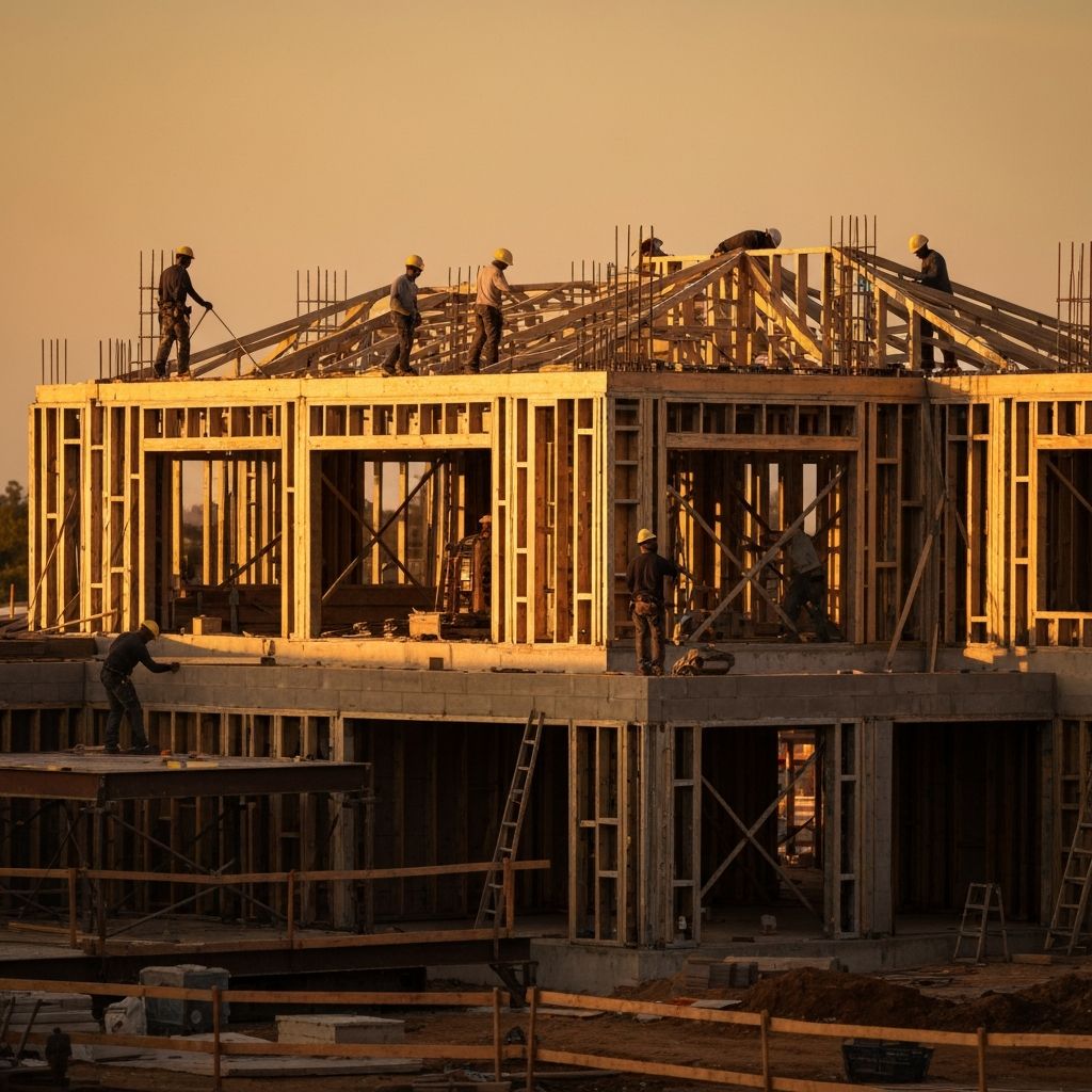 Modern construction project